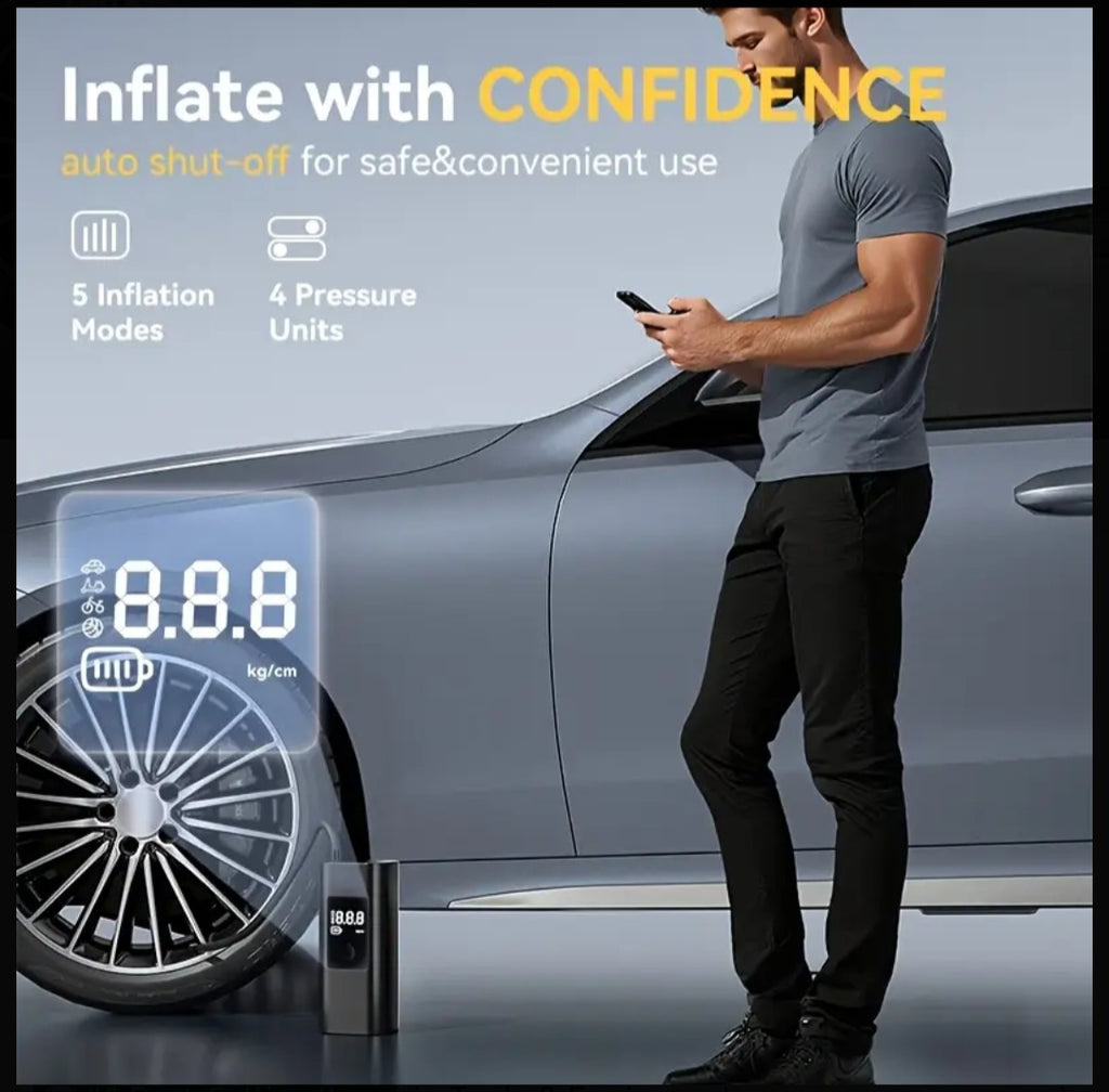 Portable tyre inflator