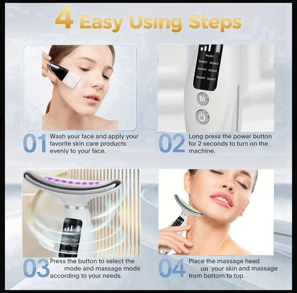 1pc Facial & Neck Massager